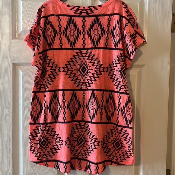 Moa Moa boho women’s short sleeve shirt size small - Picture 5 of 6